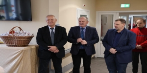 Wizyta Starostów w Powiatowym Domu Pomocy Społecznej w Gostyninie