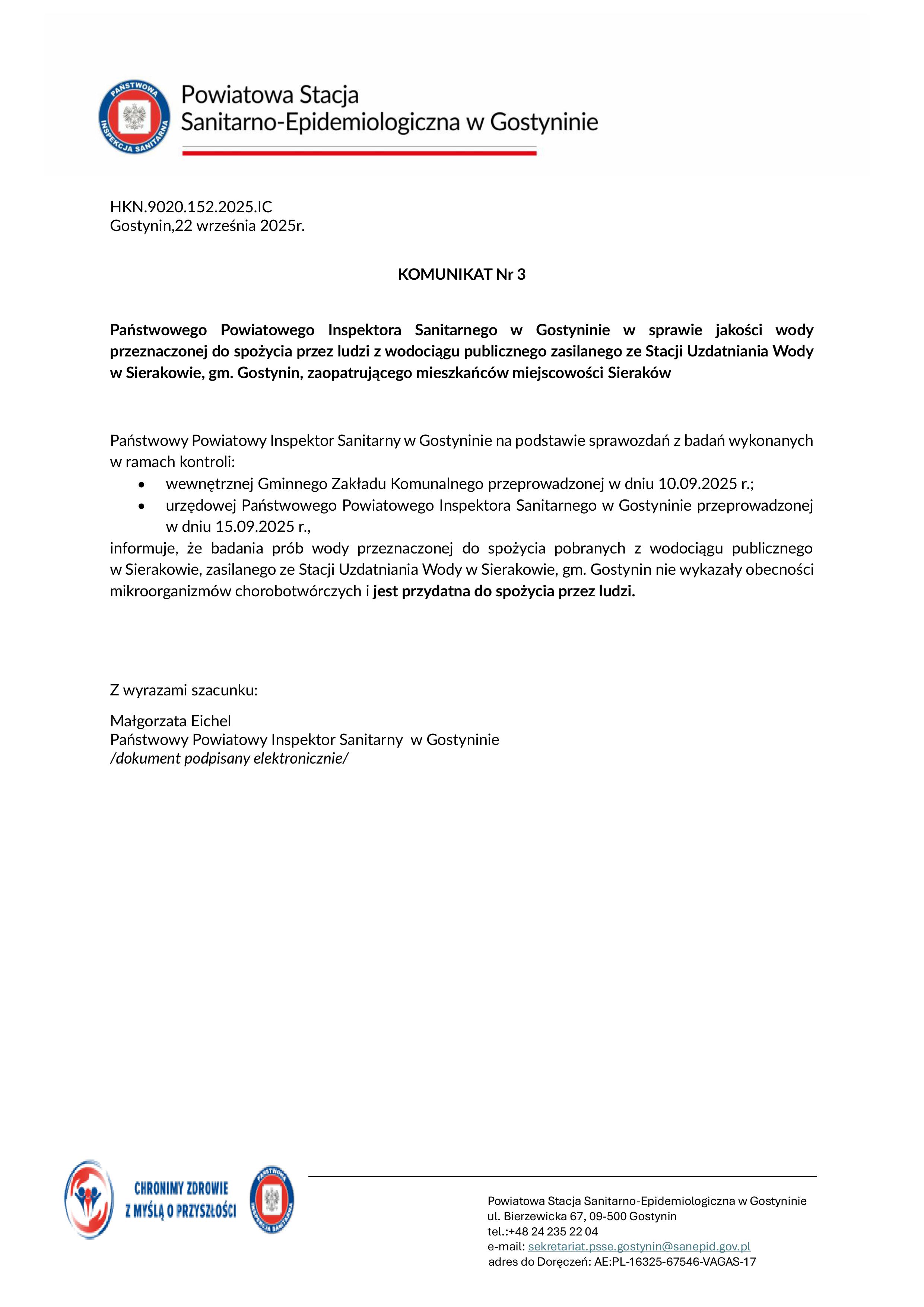 Komunikat nr 3 Sierakw 2