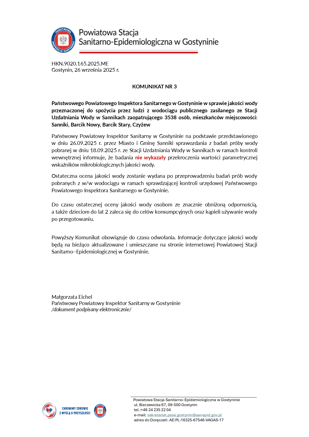 komunikat nr 3 Sanniki 1 page 0001