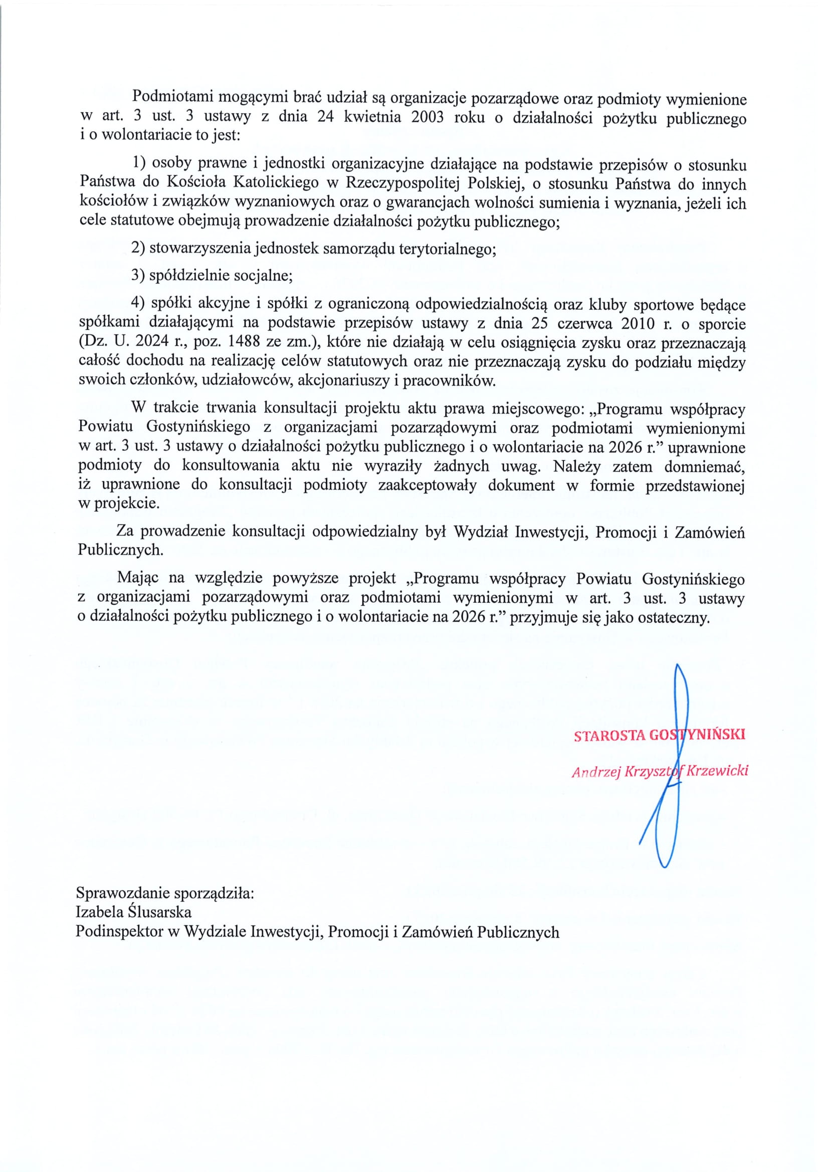 SprawozdanieKonsultacje2026 2